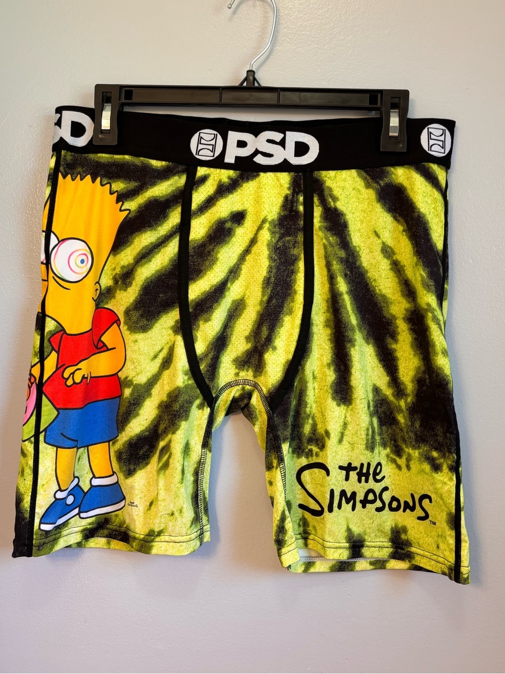 PSD Men's Bart Simpson Tie Dye Underwear. Sz XL. NWOT